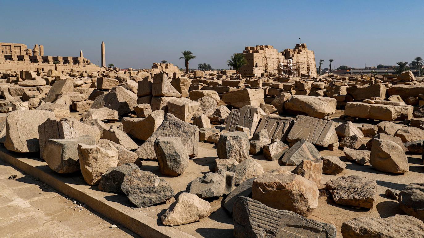 Fotos: Egipto devela el paseo de los carneros en Karnak