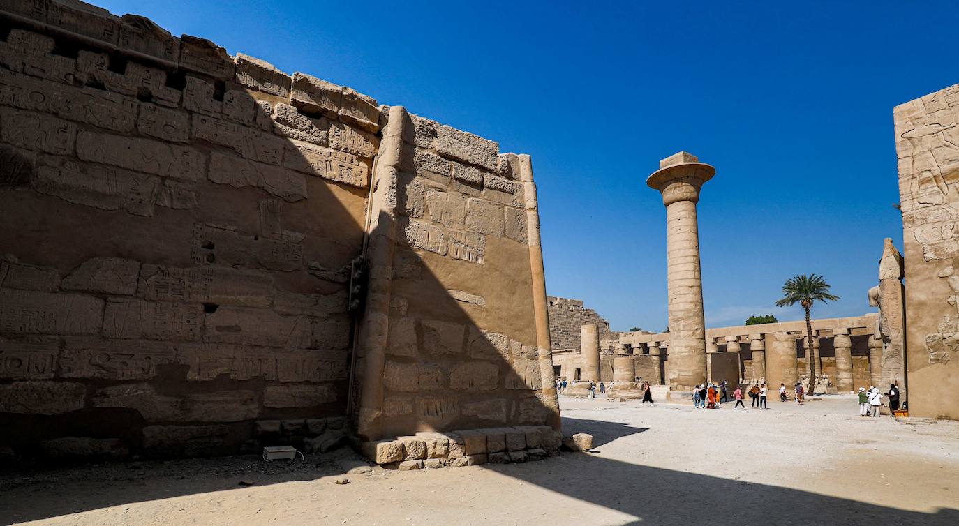 Fotos: Egipto devela el paseo de los carneros en Karnak