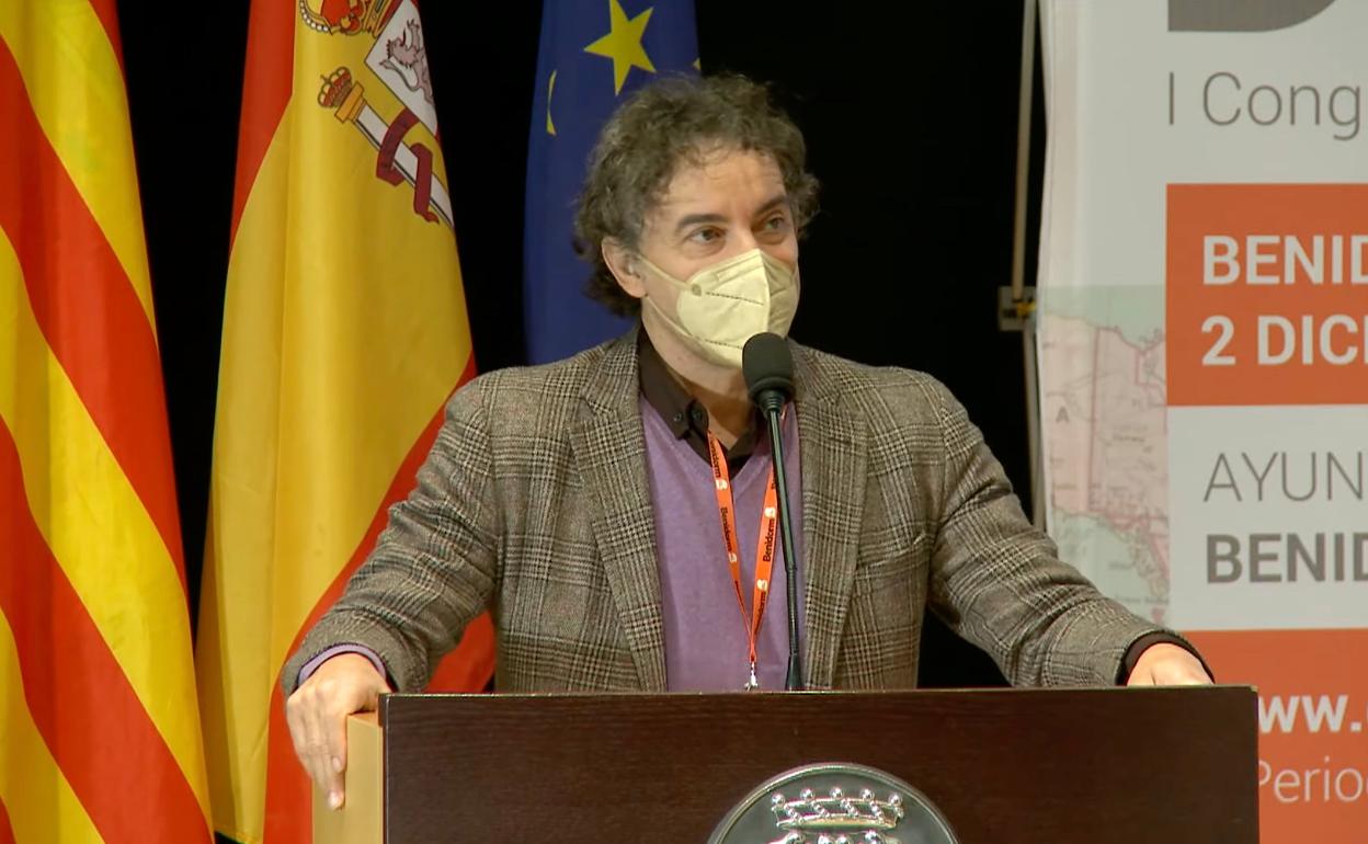 Francesc Colomer durante su intervención en Benidorm