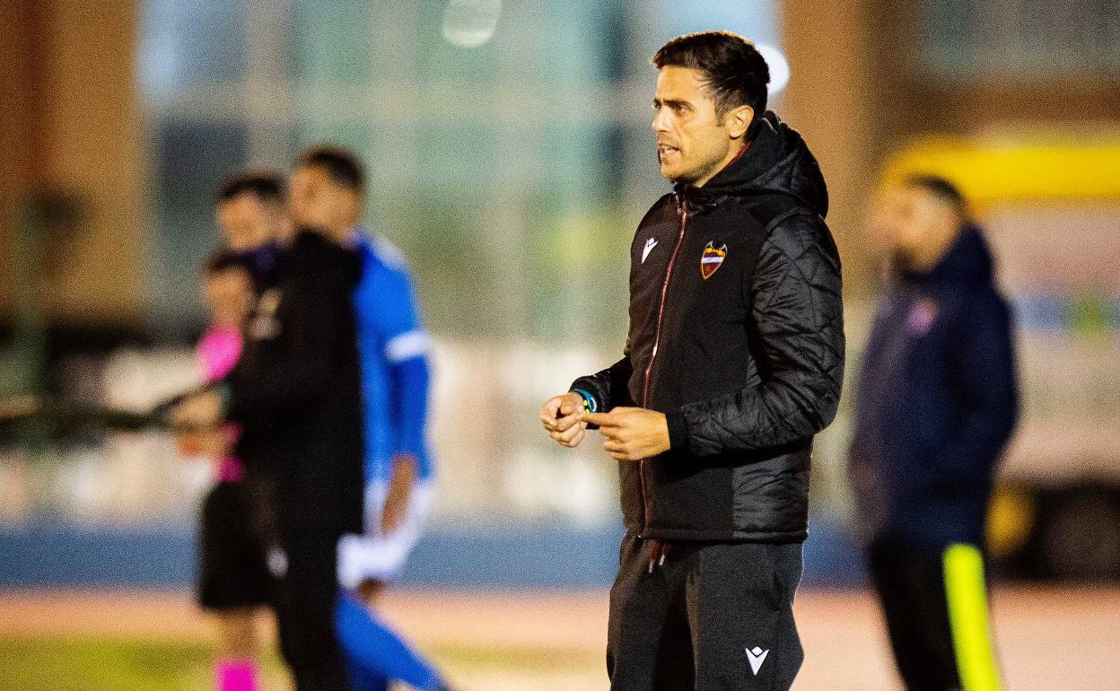 Alessio Lisci, durante el encuentro de Copa del Rey frente al Melilla. 