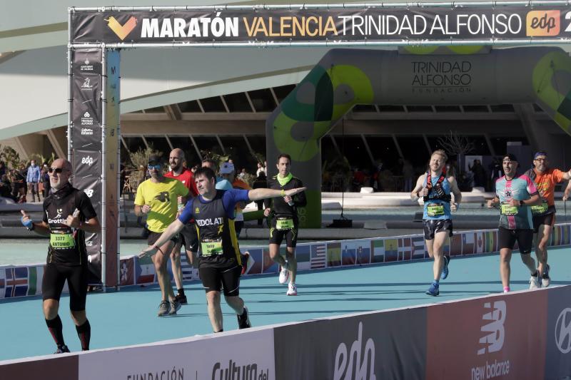 Corredores en el Maratón de Valencia.