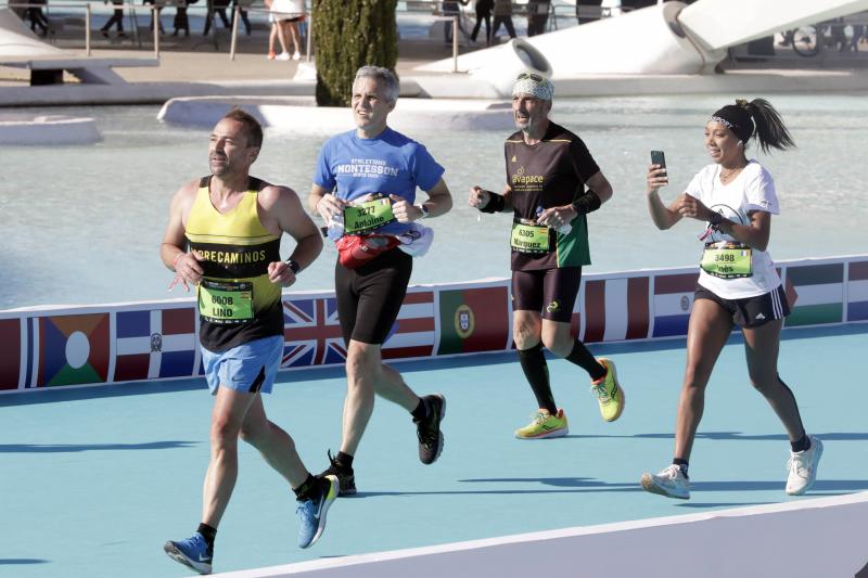 Corredores en el Maratón de Valencia.