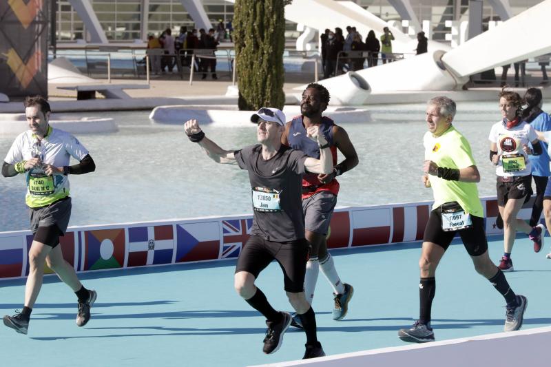 Corredores en el Maratón de Valencia.