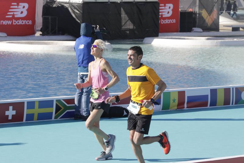 Corredores en el Maratón de Valencia.