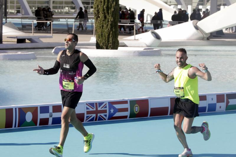 Corredores en el Maratón de Valencia.