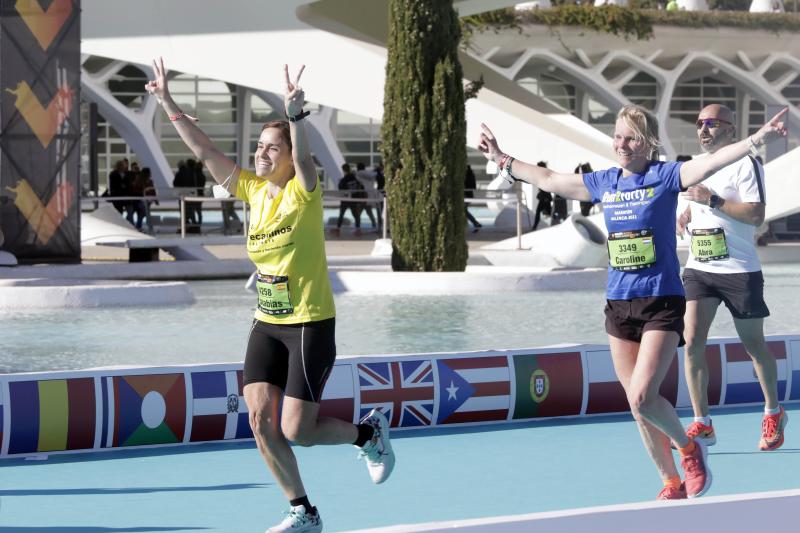 Corredores en el Maratón de Valencia.