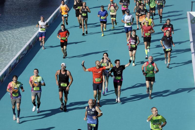 Corredores en el Maratón de Valencia.