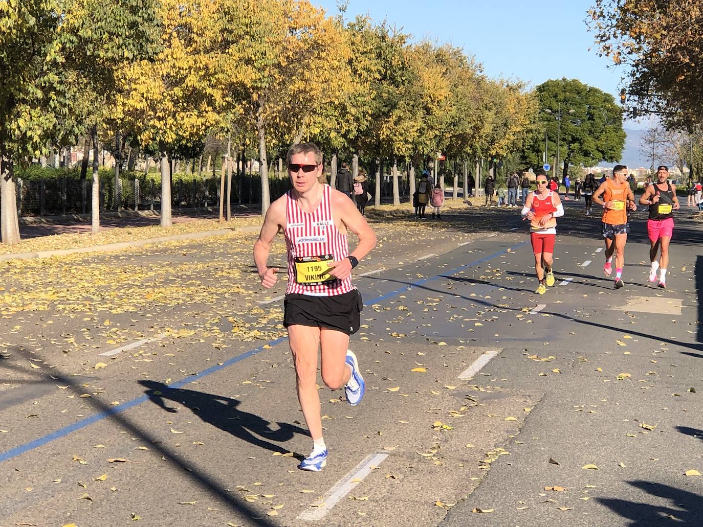 Los corredores encaran el último tramo del recorrido.