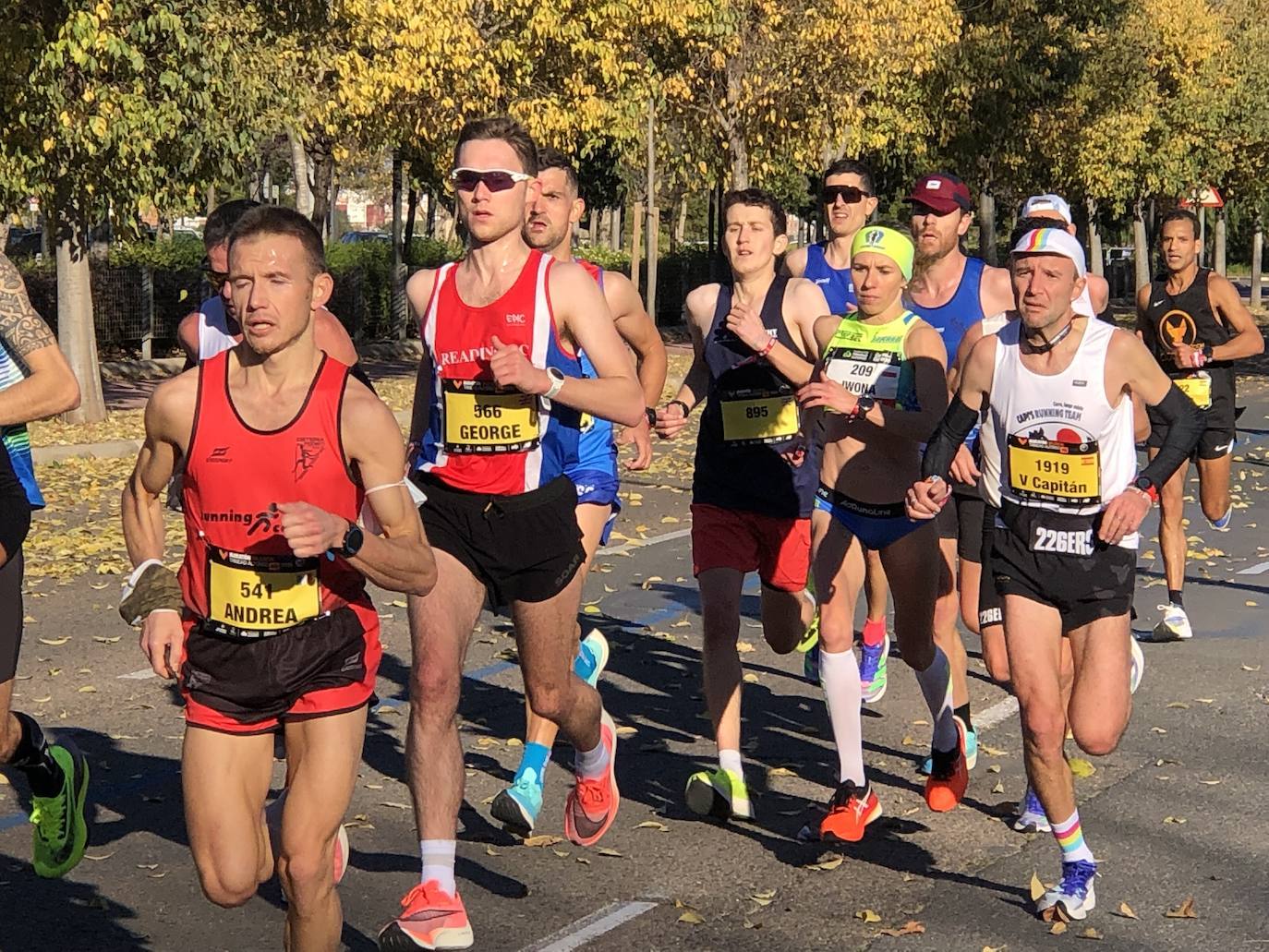 Corredores en el Maratón de Valencia de este domingo, 5 de diciembre