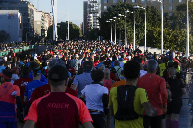 Corredores en el Maratón de Valencia de este domingo, 5 de diciembre.