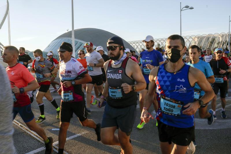 Corredores en el Maratón de Valencia de este domingo, 5 de diciembre.