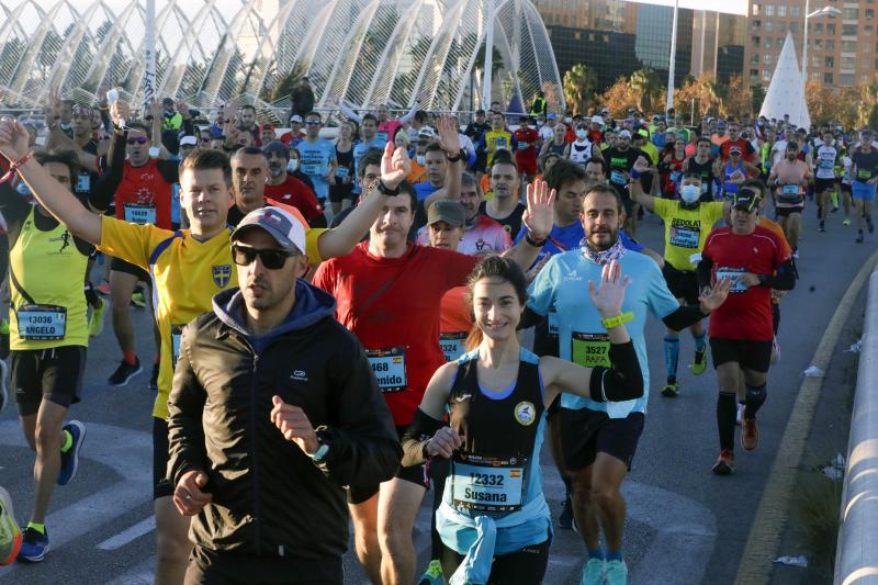 Corredores en el Maratón de Valencia de este domingo, 5 de diciembre.