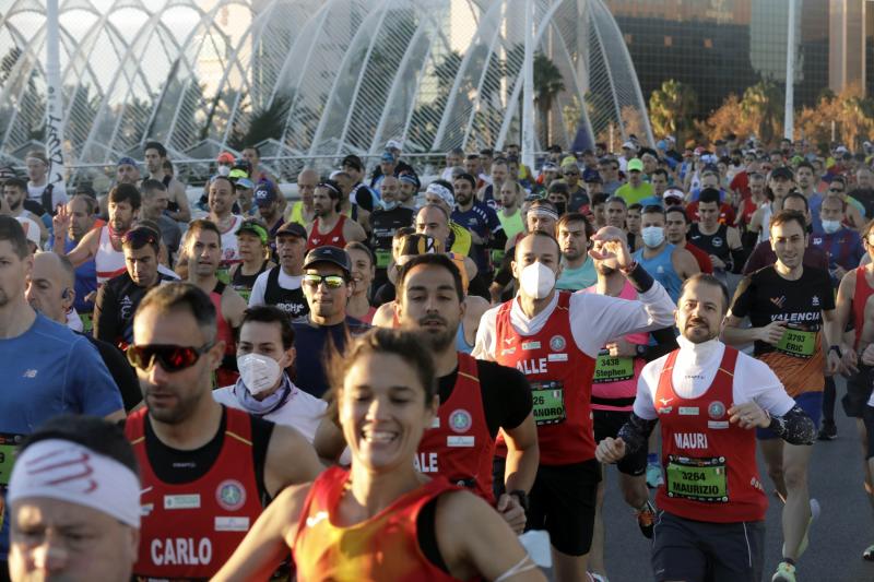 Corredores en el Maratón de Valencia de este domingo, 5 de diciembre.