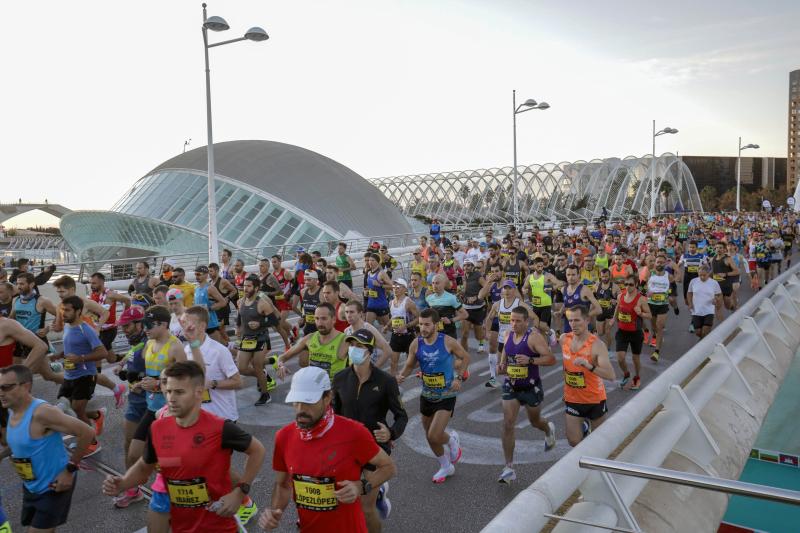 Corredores en el Maratón de Valencia de este domingo, 5 de diciembre.