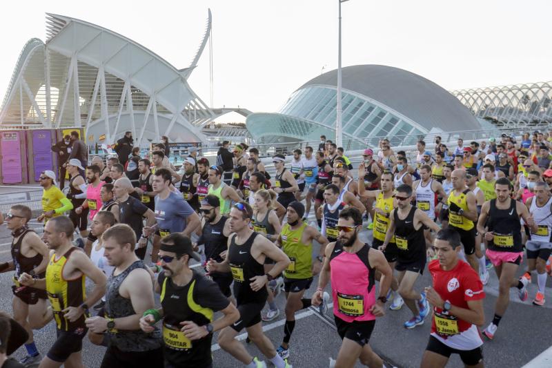 Corredores en el Maratón de Valencia de este domingo, 5 de diciembre.