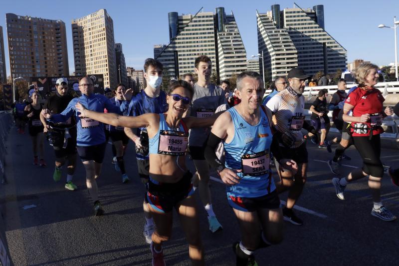 Corredores en el Maratón de Valencia de este domingo, 5 de diciembre.