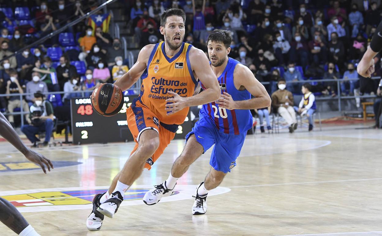 Van Rossom, durante el partido contra el FC Barcelona. 