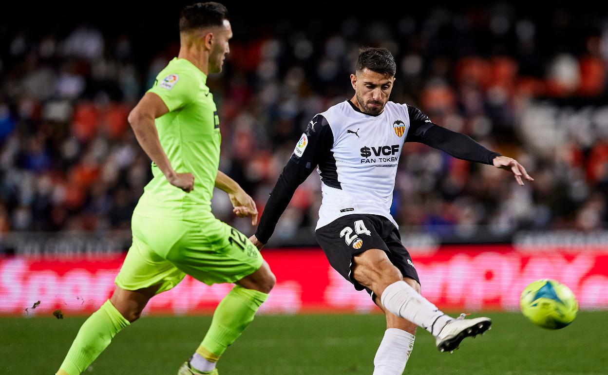 Cristiano Piccini, durante el partido contra el Elche