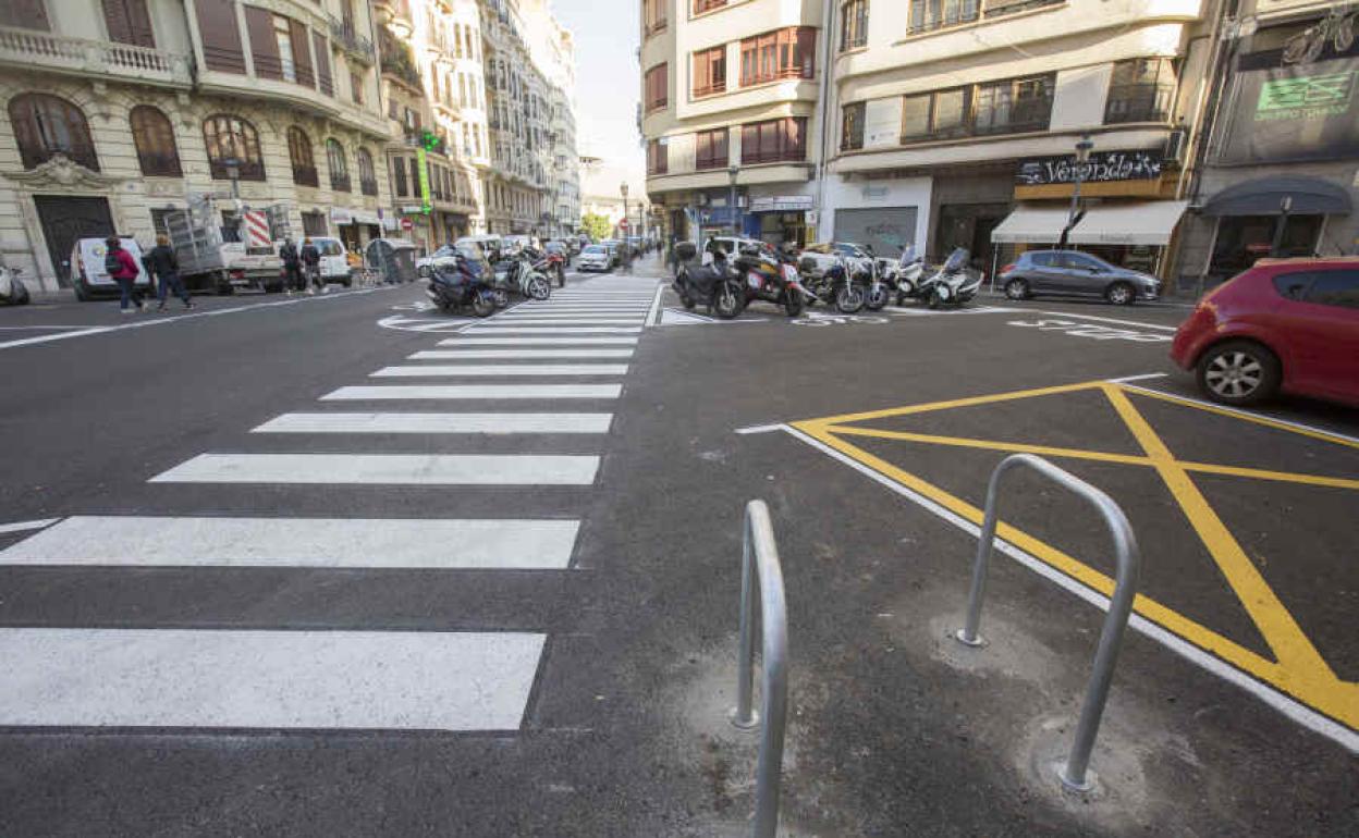 Paso de peatones en Valencia.