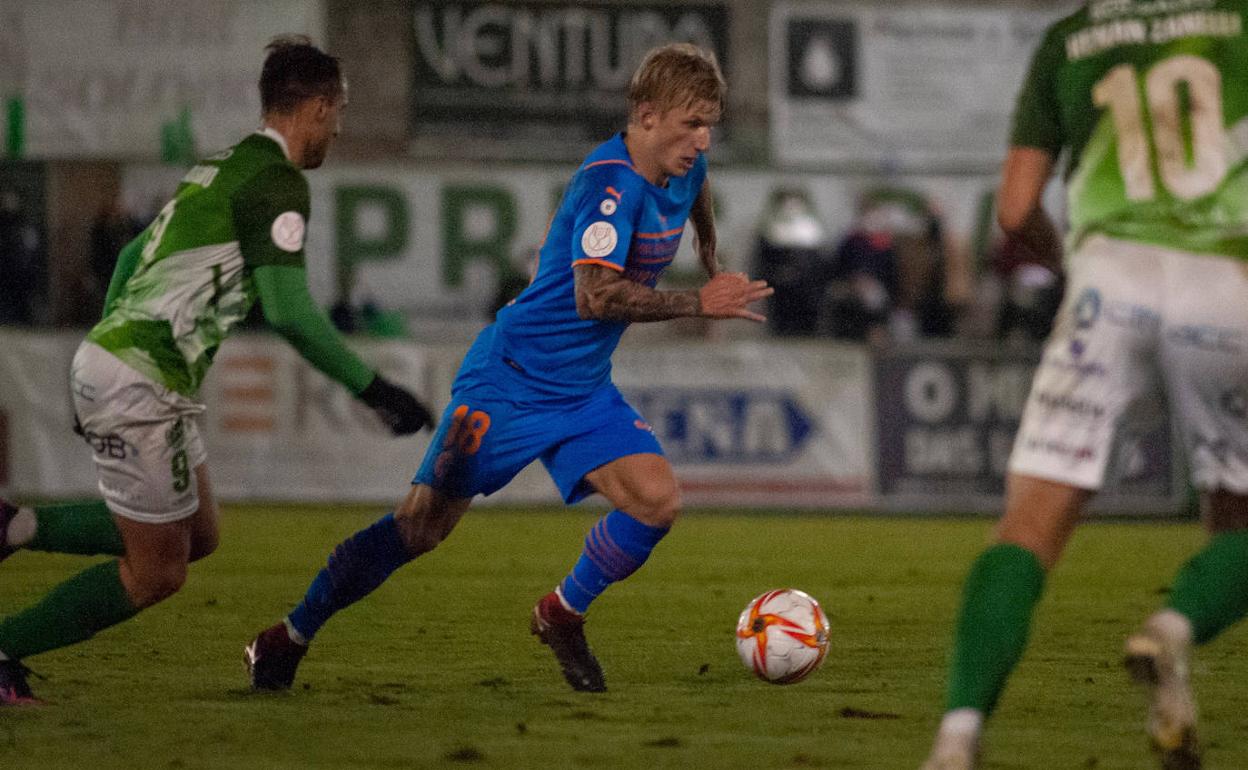 Daniel Wass, durante el partido ante el Arenteiro