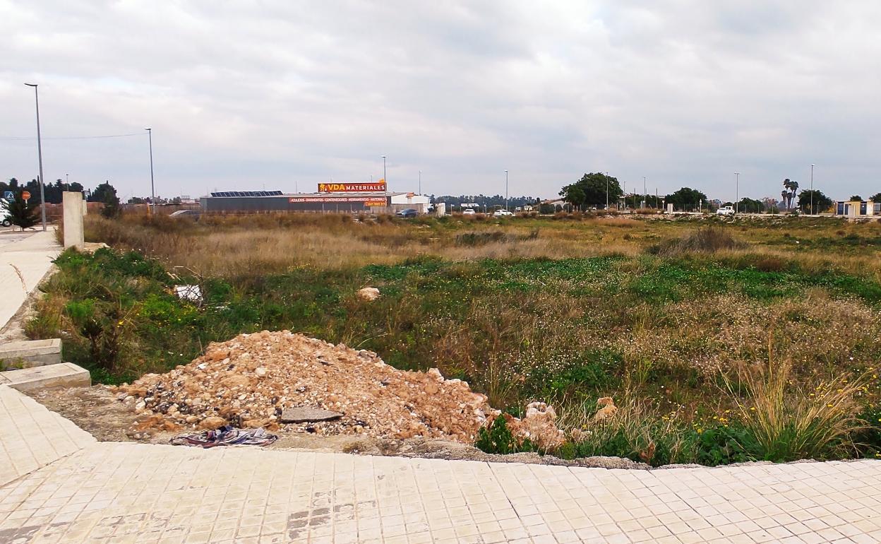 Terreno municipal que formaría parte de la permuta. 