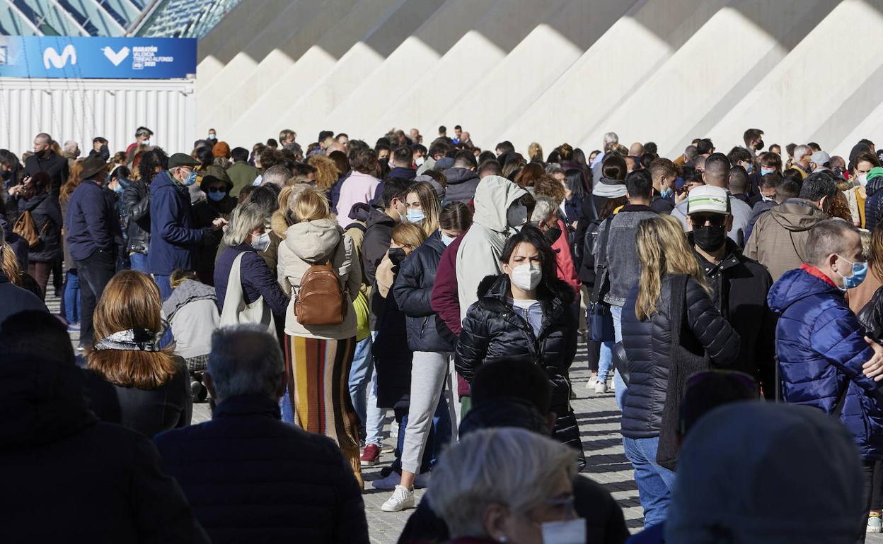 Vacunación masiva en Valencia.