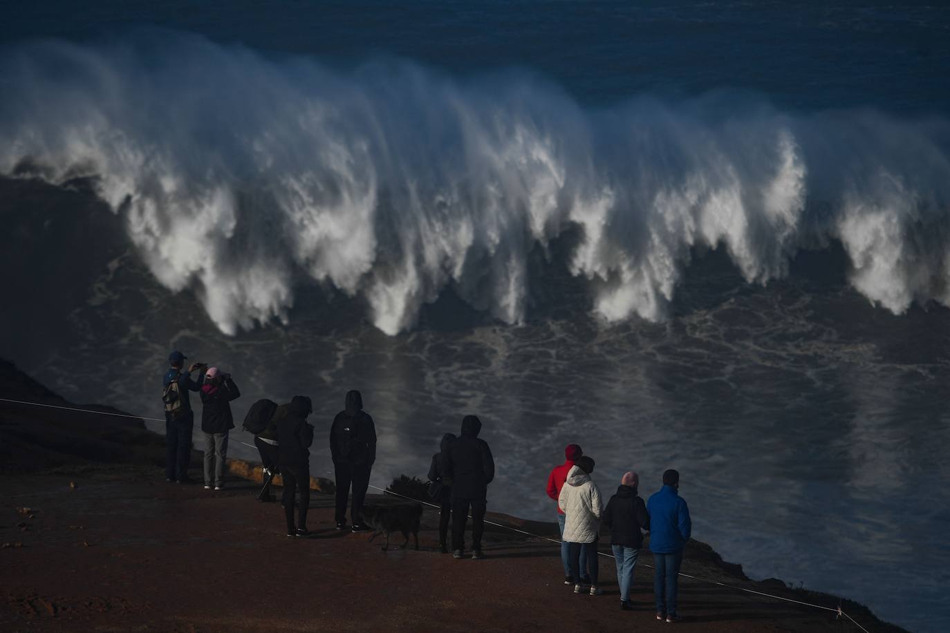 Fotos: El cañón de Nazaré, la ola más grande del mundo