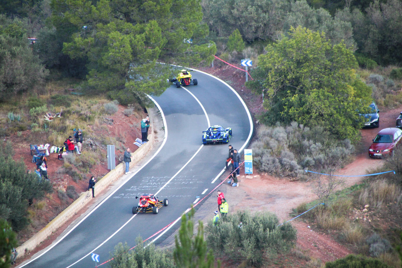 Fotos: Espectacular subida al Garbí con 60 coches por la Calderona