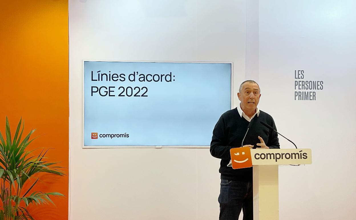 El diputado nacional de Compromís Joan Baldoví. 