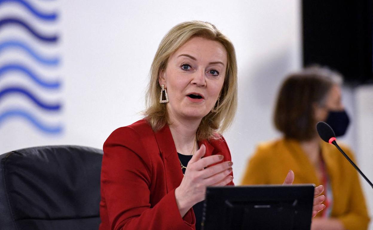 Liz Truss, ministra de Exteriores del Reino Unido.