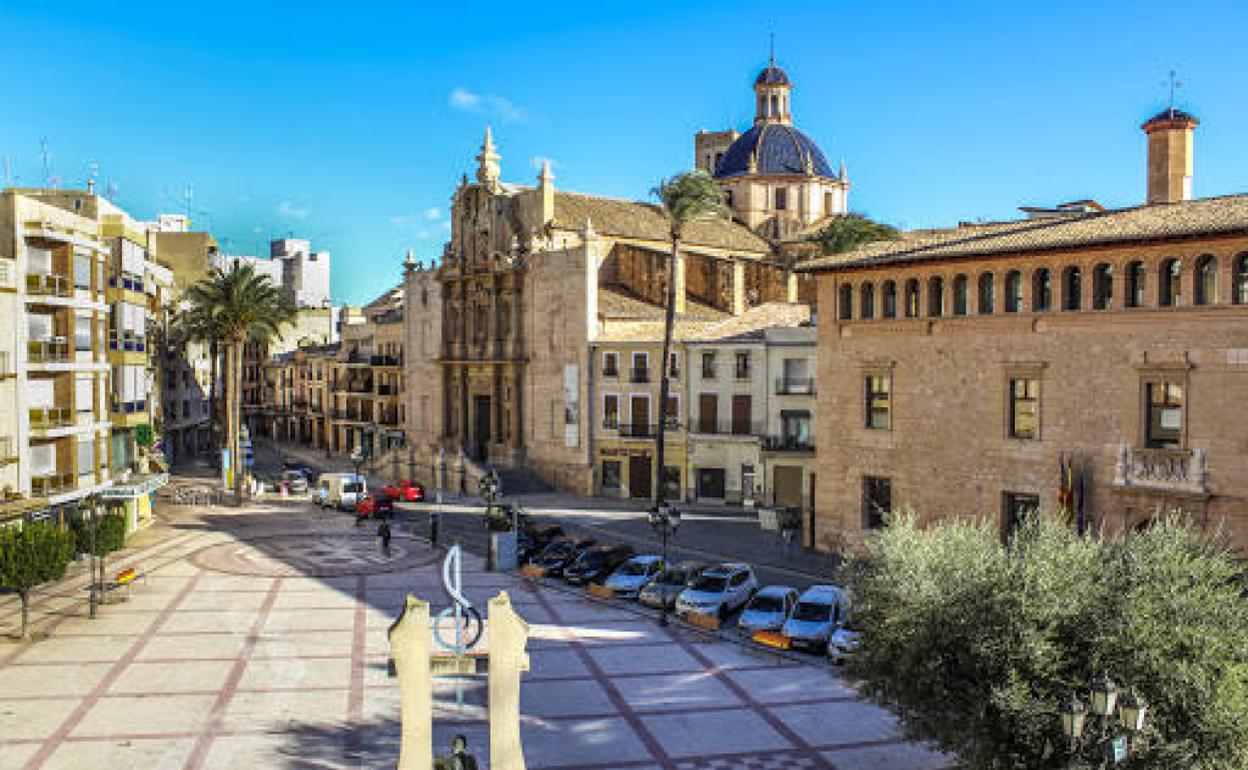 Una panorámica del centro de Llíria. 