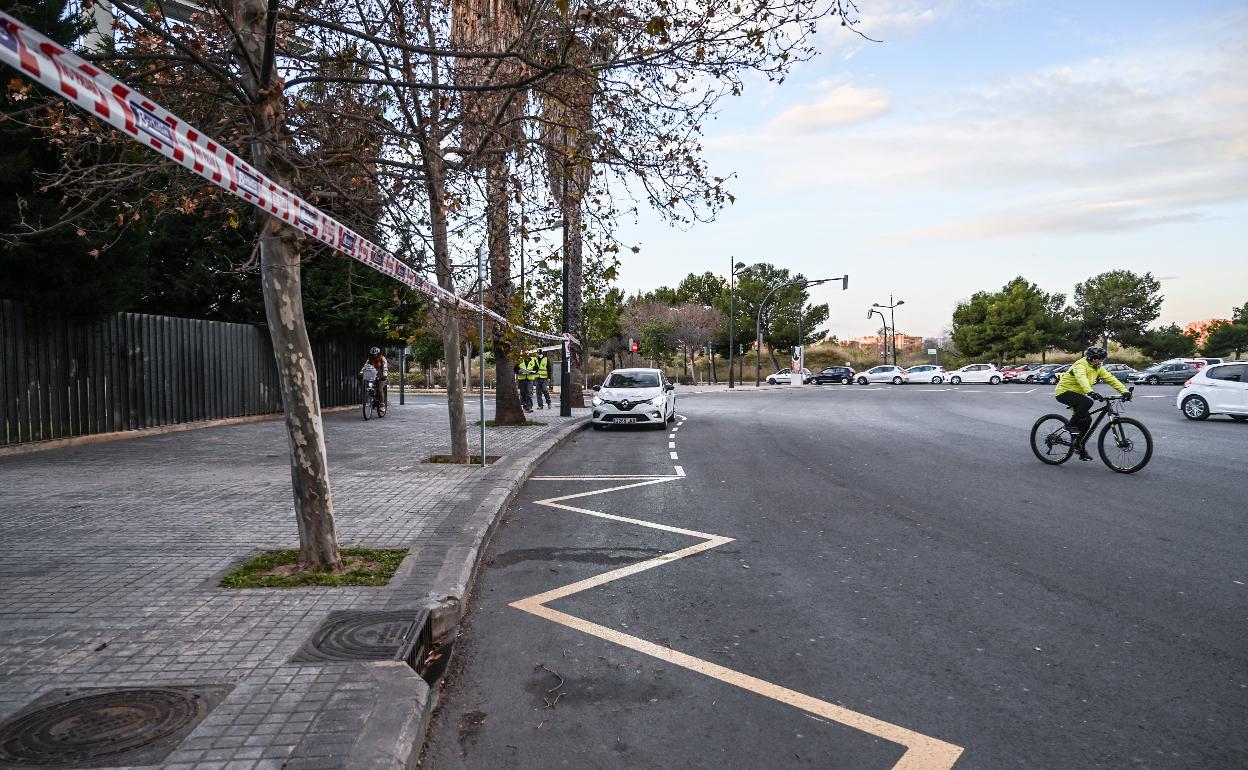 Obras en el carril bici de General Avilés