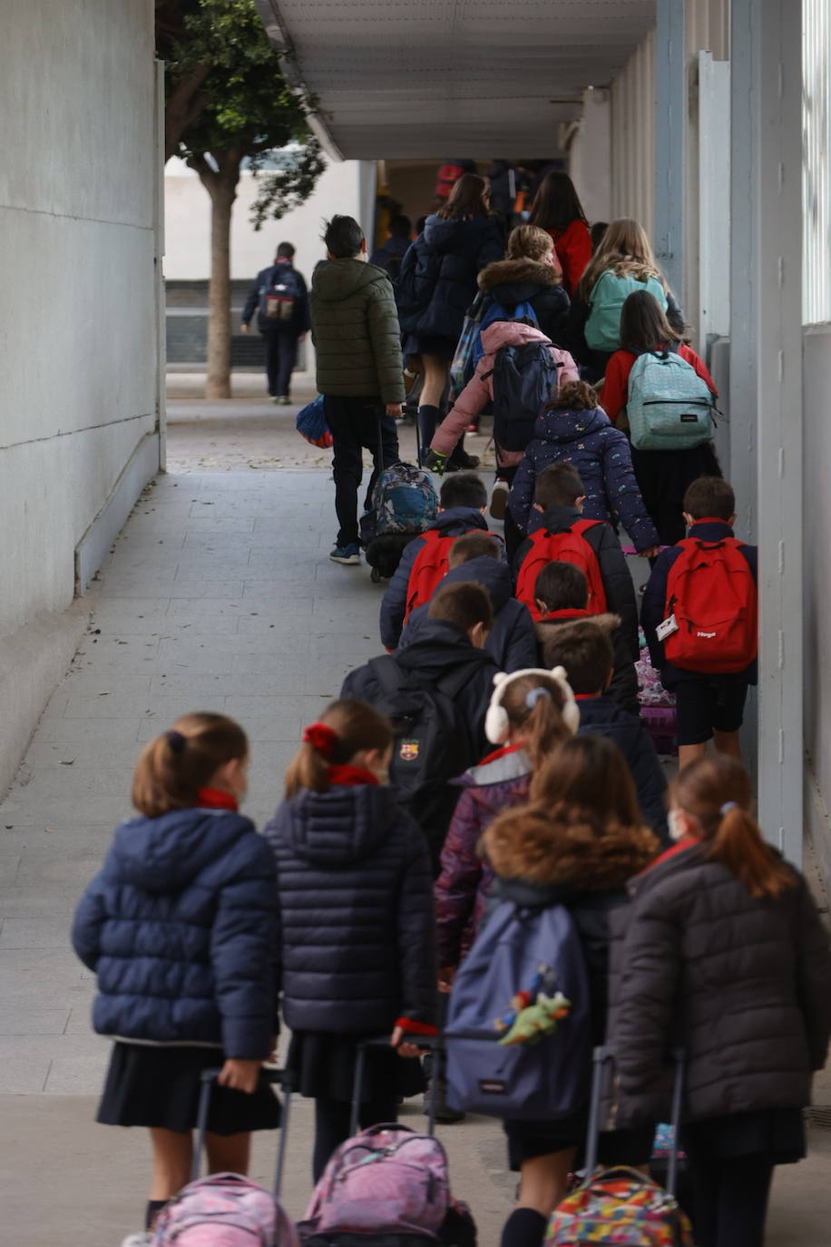 La vuelta al cole de los niños en Valencia tras las vacaciones navideñas se ha producido con normalidad y con un nuevo protocolo de actuación en caso de que se detecten contagios. 