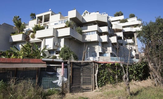 Huertos situados junto al edificio 'Espai verd'. 