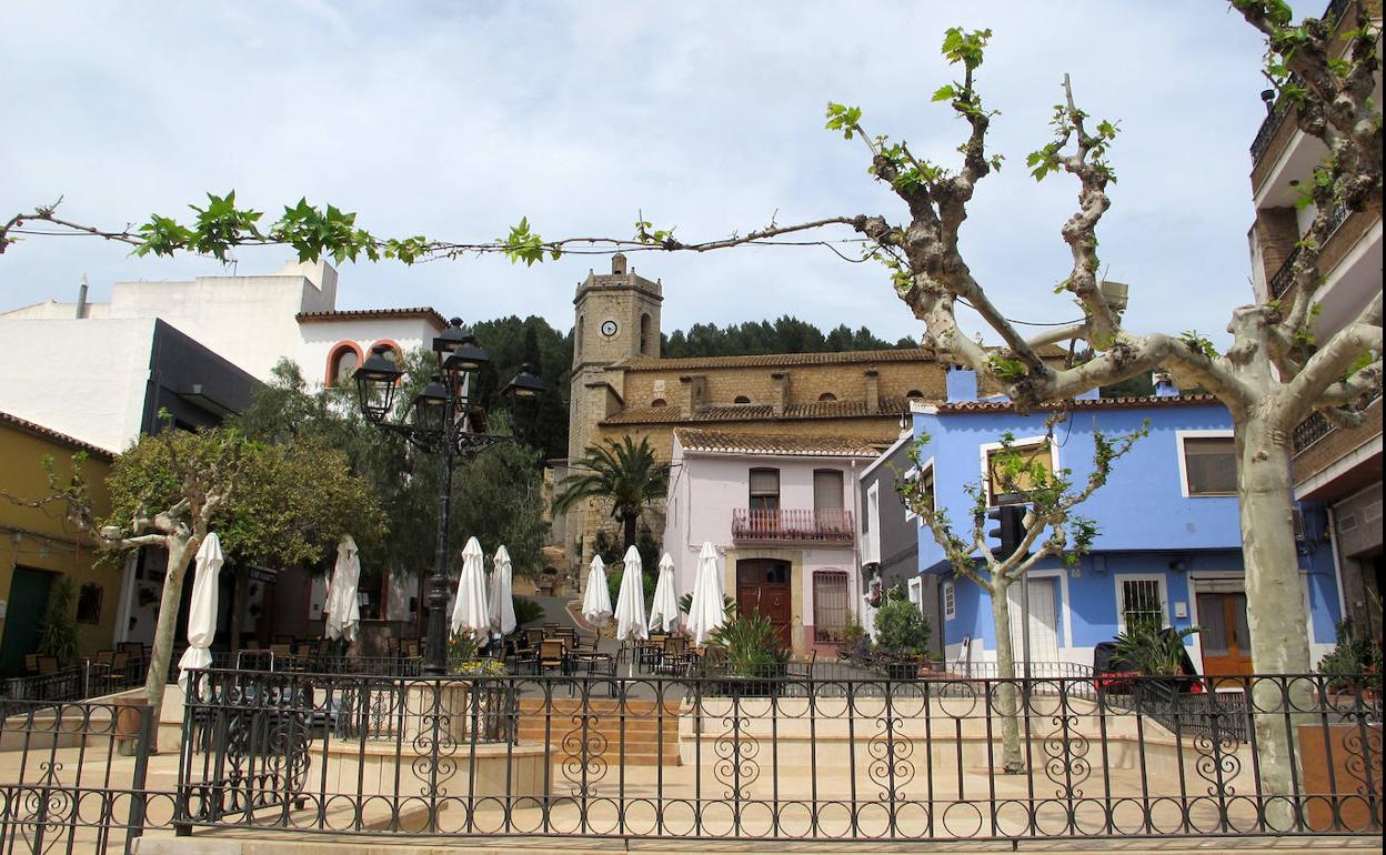 Imagen del centro del municipio de Llíber. 