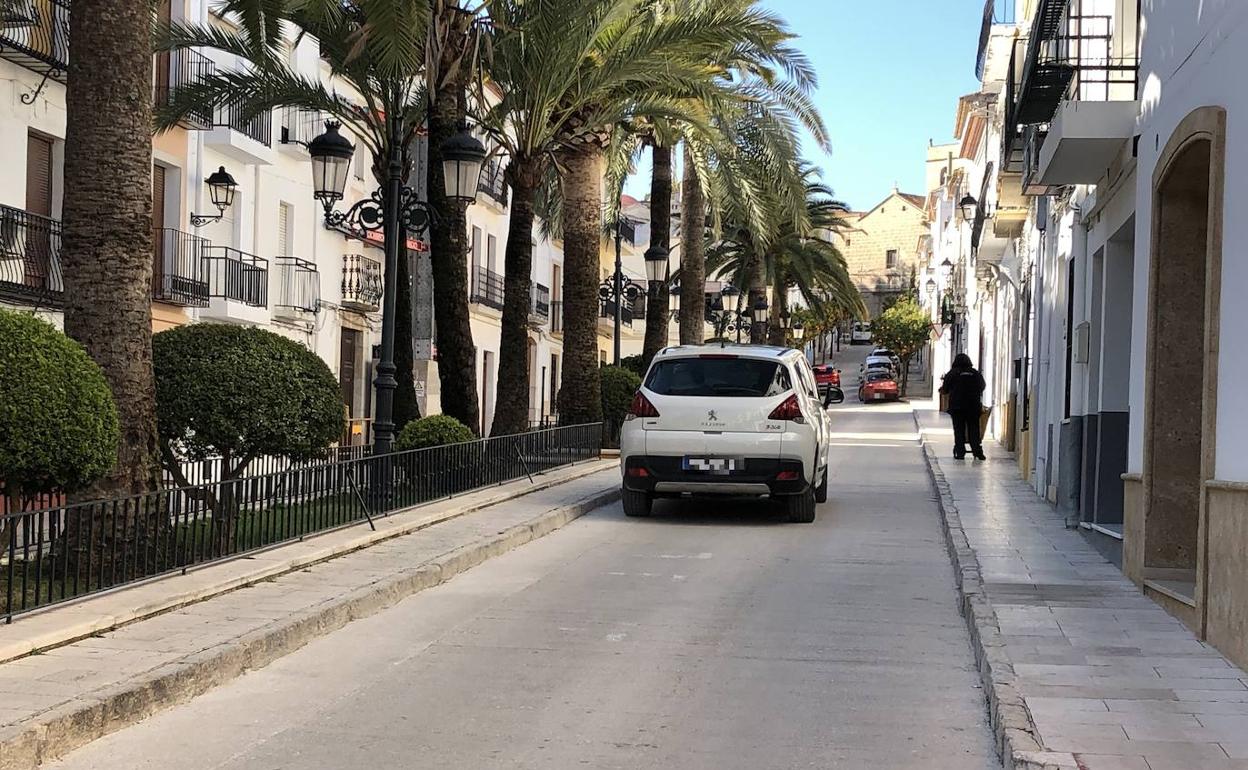 La calle San José, que se peatonalizará con parte de los fondos europeos. 