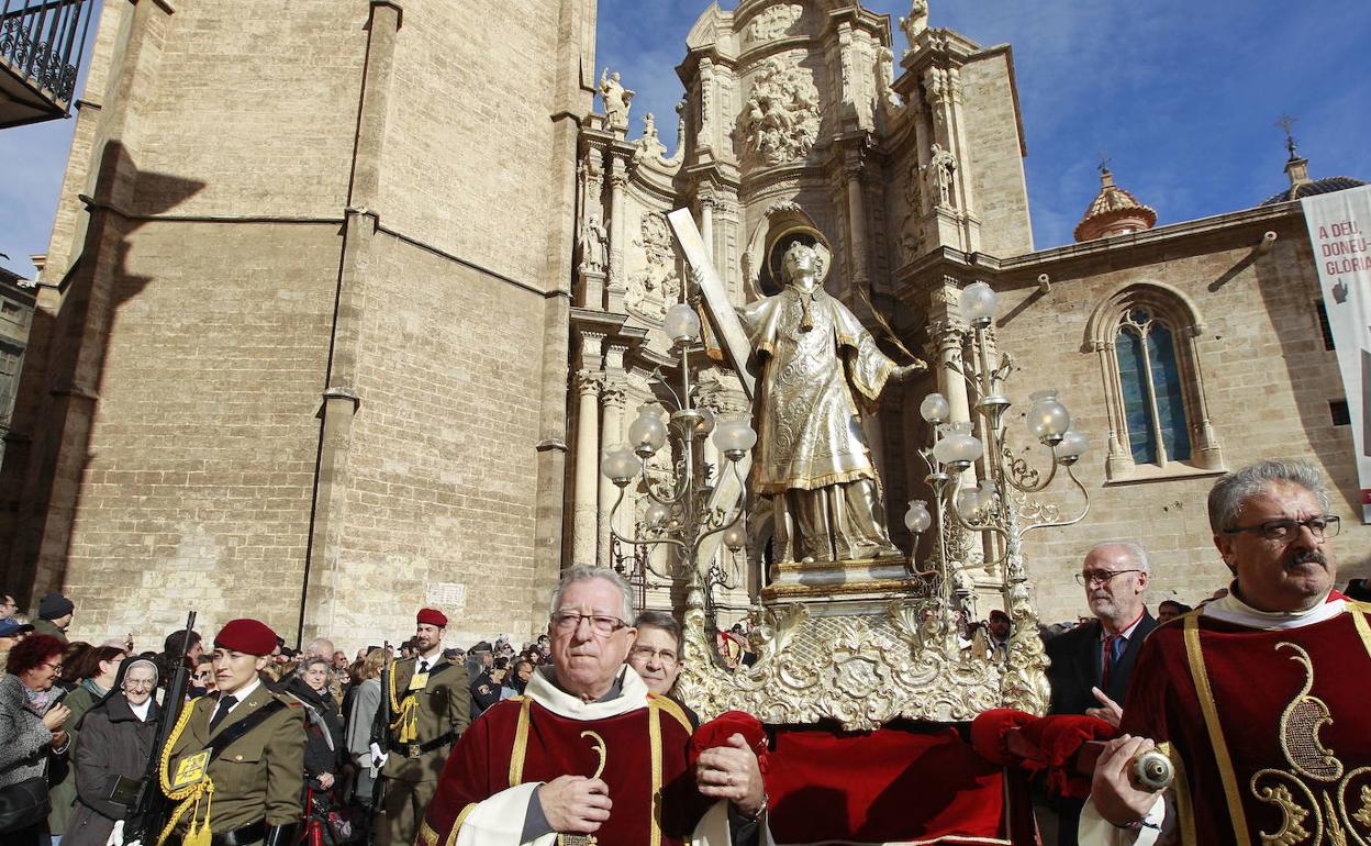 Celebración de la festividad de San Vicente Mártir en Valencia. 