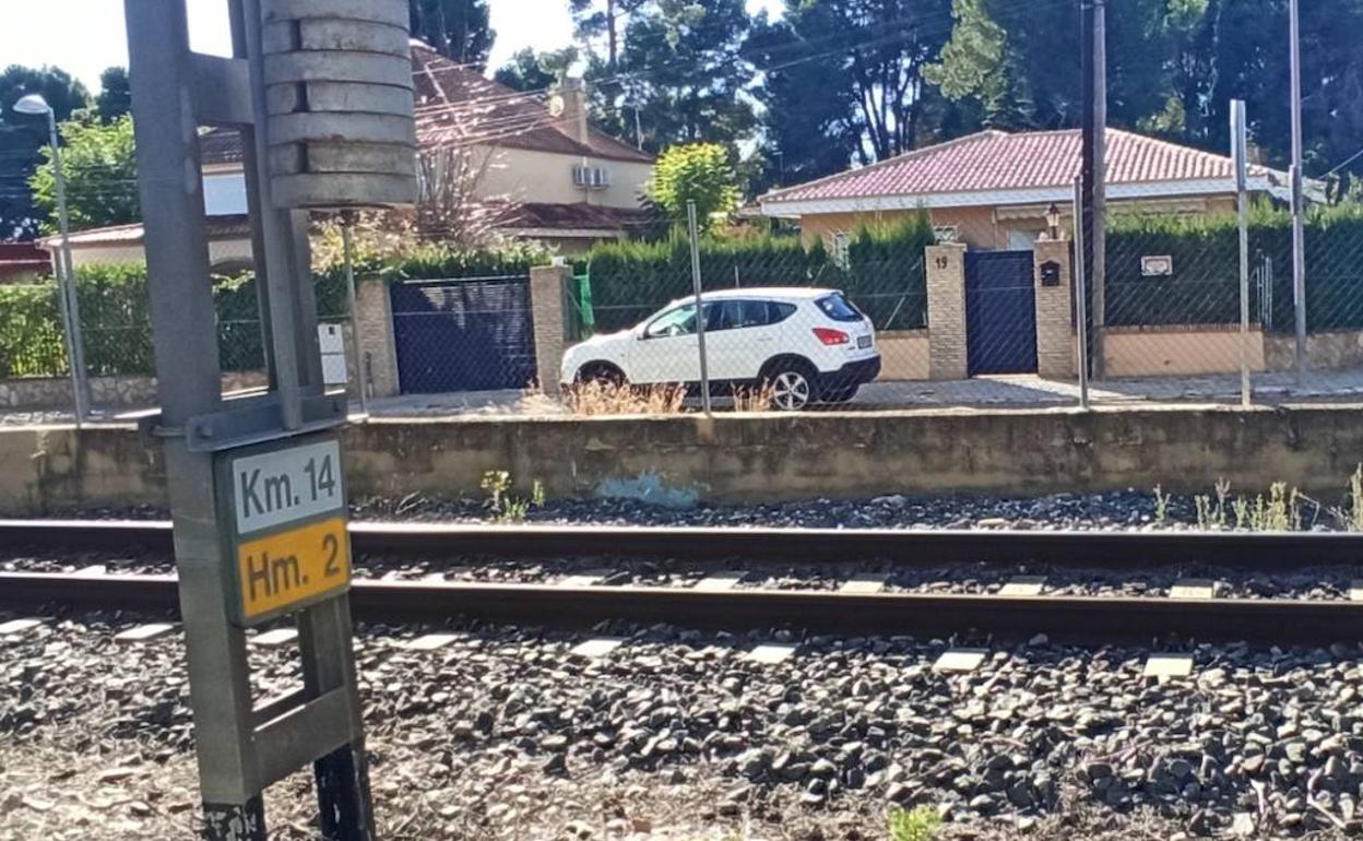 Vías del metro a su paso por la zona. 