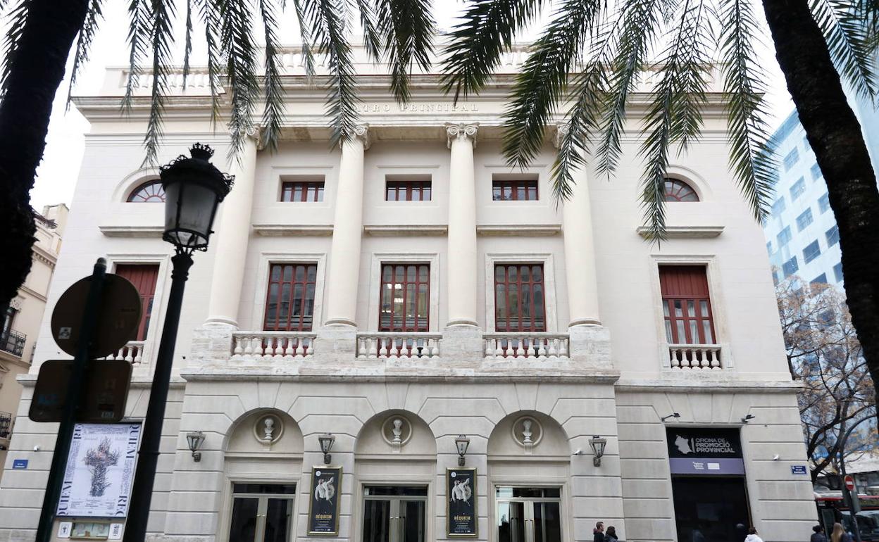 El teatro Principal, situado en la calle de las Barcas. 