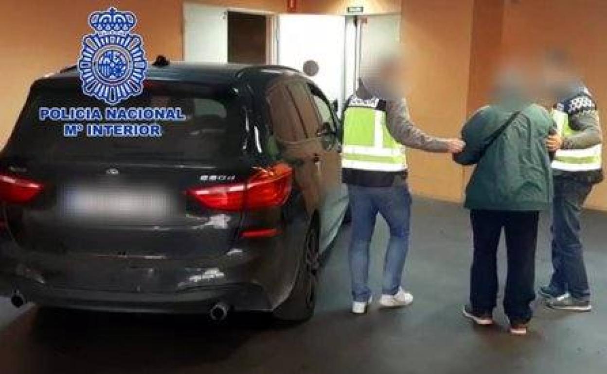 Detención del fugitivo belga en Alicante. 