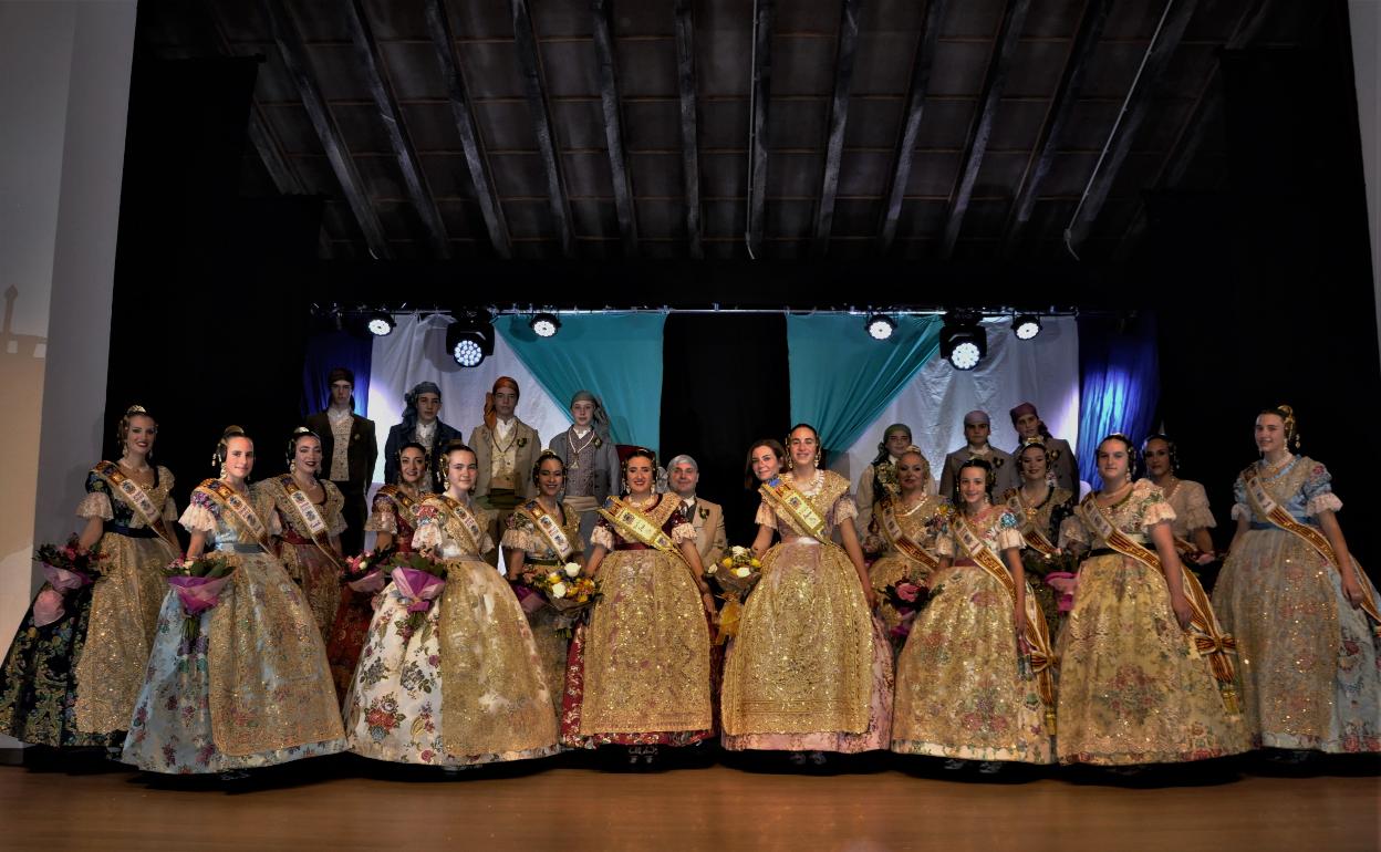 Imposición de bandas a las falleras mayores de Algemesí. 