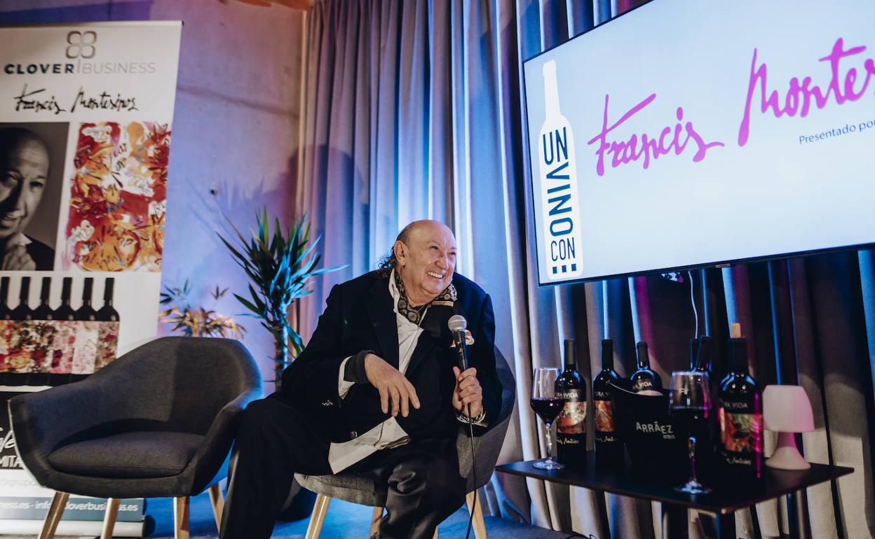 Francis Montesinos, en la presentación de su vino.