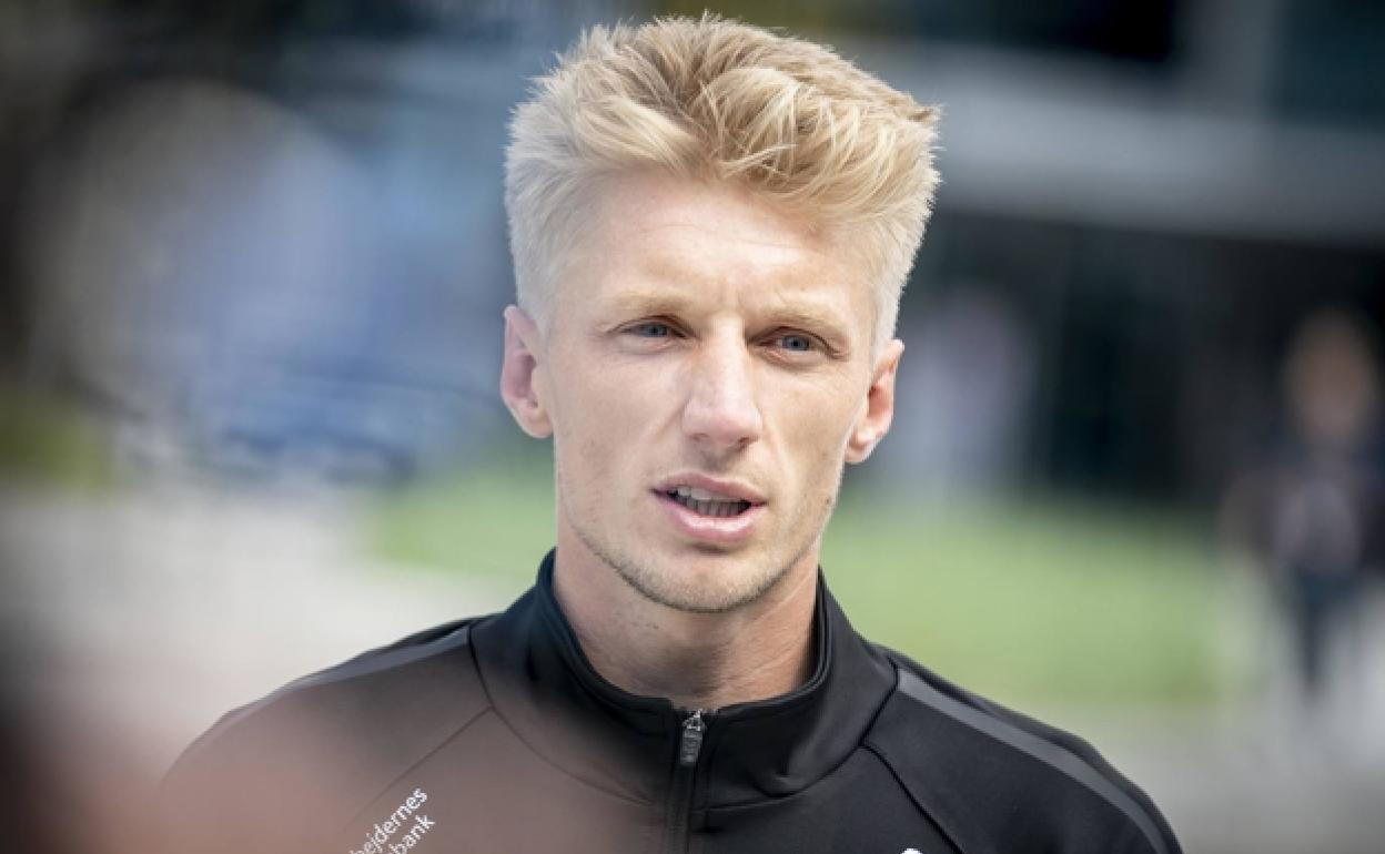 Daniel Wass, durante la concentración con Dinamarca para la Eurocopa