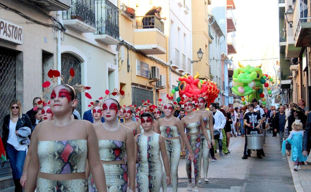 La celebración del último Carnaval en Dénia, en 2020. 