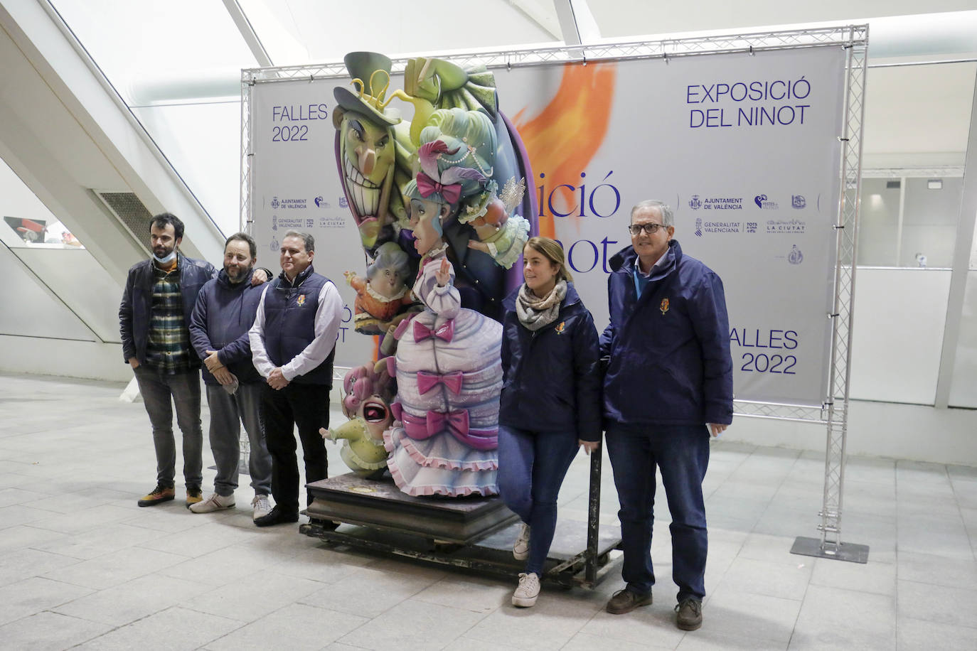 Primeros ninots en llegar a la Exposició del Ninot. 