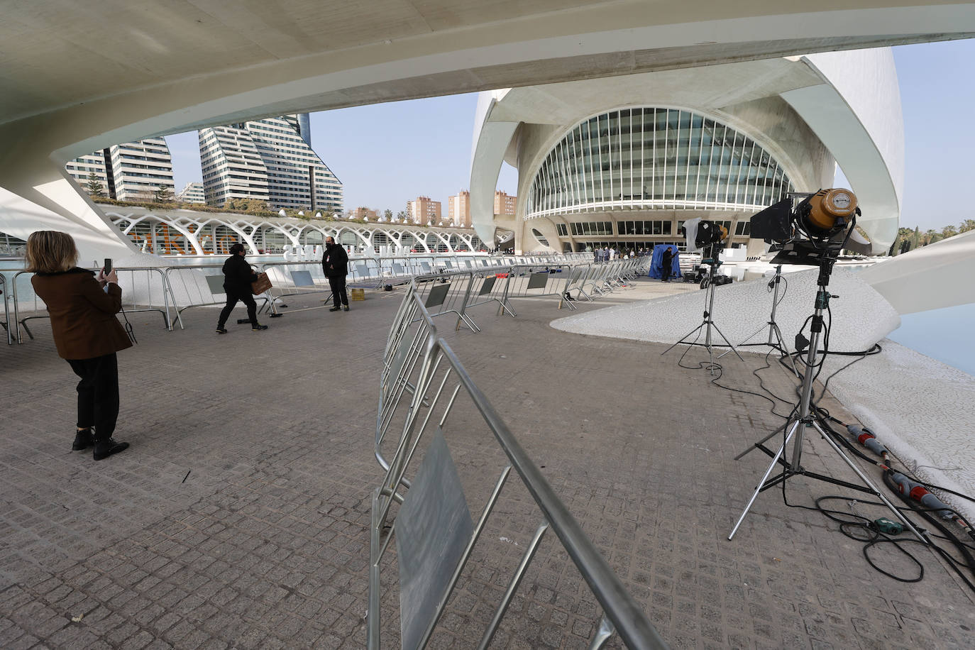 Fotos: Preparativos de la gala de los Premios Goya en Valencia