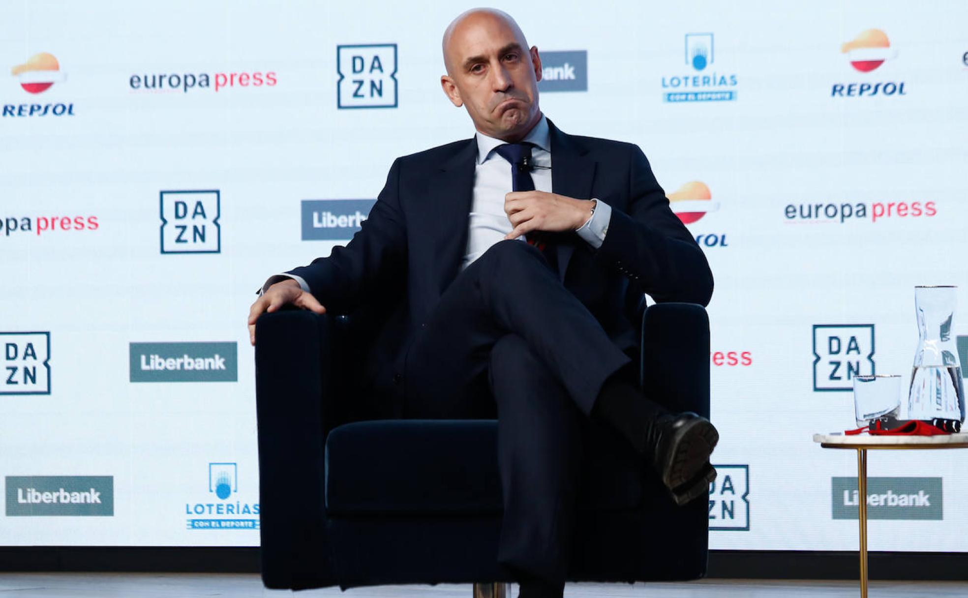 Luis Rubiales, durante un acto publicitario