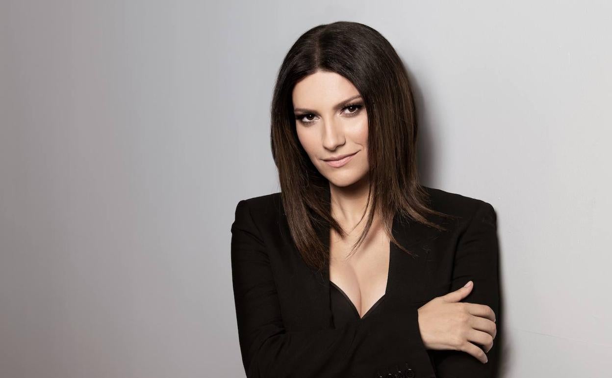 La cantante italiana Laura Pausini. 