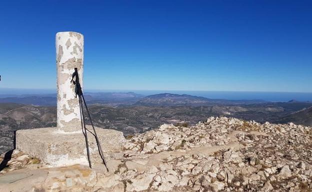 Vistas de la cima de la ruta. 