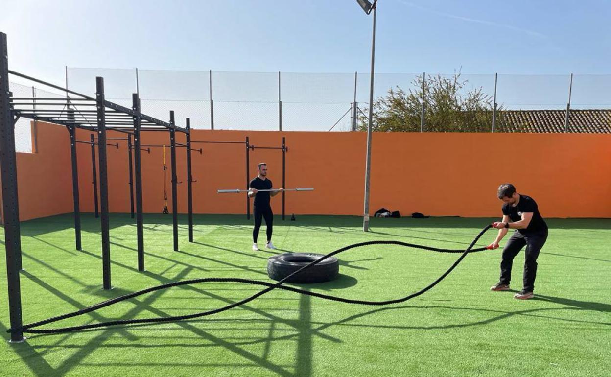 La nueva zona para actividades al aire libre que se ha creado. 